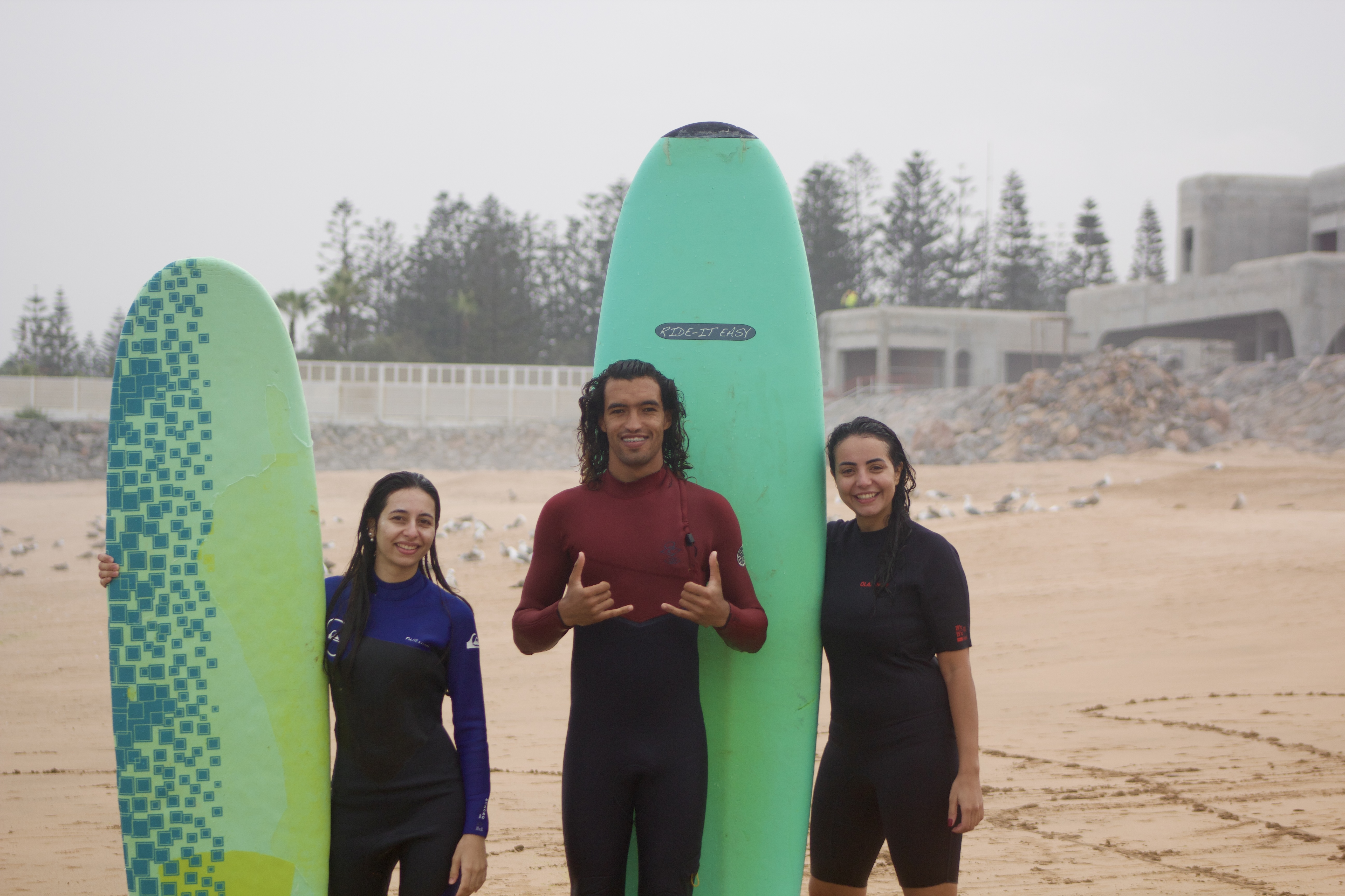 Snowy mountain peaks